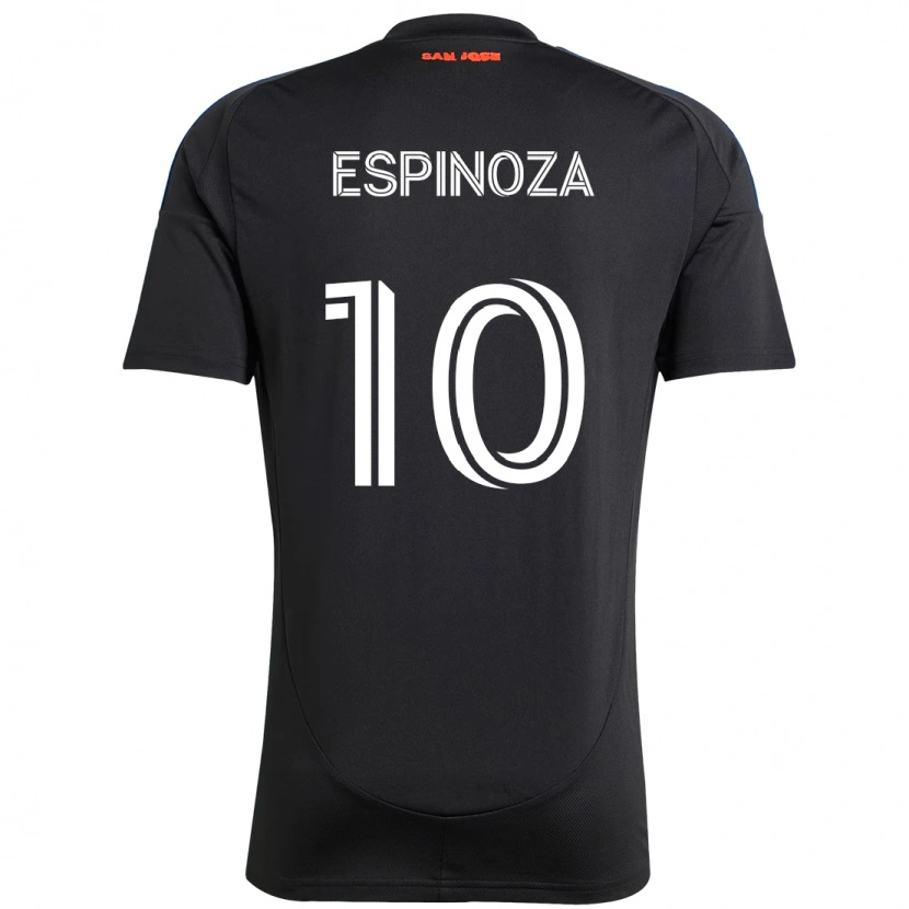 Danxen Dětské Cristian Espinoza #10 Bílá Červená Domů Hráčské Dresy 2025/26 Dres