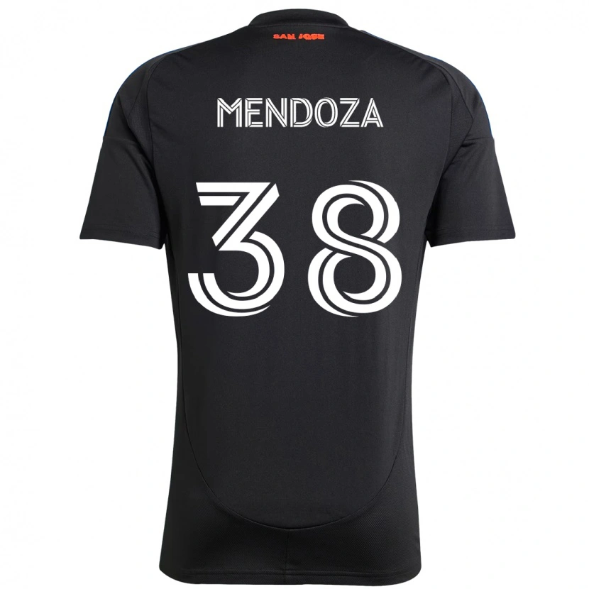 Danxen Dětské Edwyn Mendoza #38 Bílá Červená Domů Hráčské Dresy 2025/26 Dres