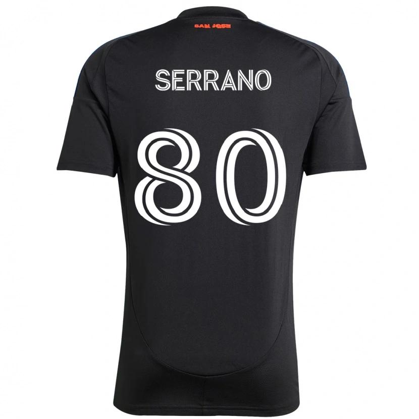 Danxen Dětské David Serrano #80 Bílá Červená Domů Hráčské Dresy 2025/26 Dres