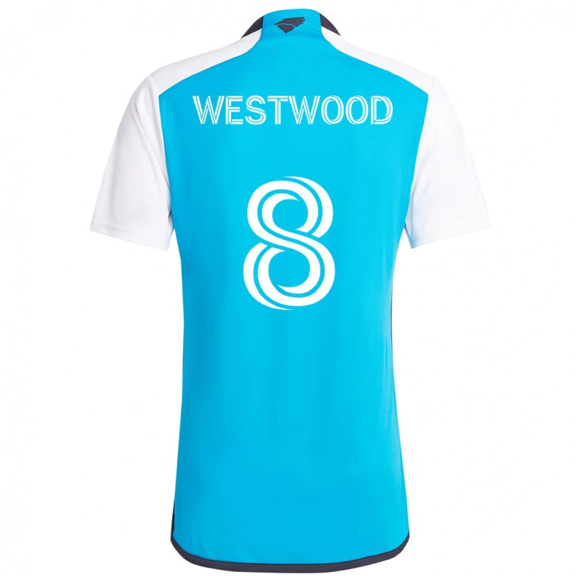Danxen Dětské Ashley Westwood #8 Černá Bílá Domů Hráčské Dresy 2025/26 Dres