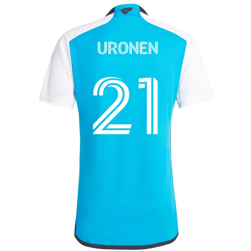 Danxen Dětské Jere Uronen #21 Černá Bílá Domů Hráčské Dresy 2025/26 Dres
