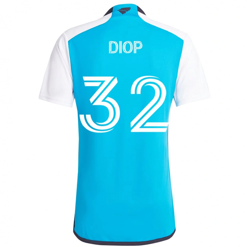 Danxen Dětské Hamady Diop #32 Černá Bílá Domů Hráčské Dresy 2025/26 Dres