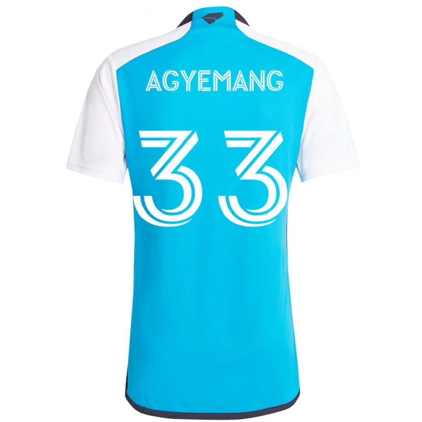 Danxen Dětské Patrick Agyemang #33 Černá Bílá Domů Hráčské Dresy 2025/26 Dres