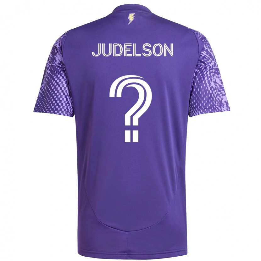 Danxen Dětské Dylan Judelson #0 Bílá Fialová Domů Hráčské Dresy 2025/26 Dres
