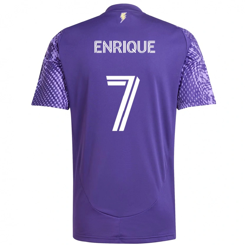 Danxen Dětské Ramiro Enrique #7 Fialová Bílá Domů Hráčské Dresy 2025/26 Dres