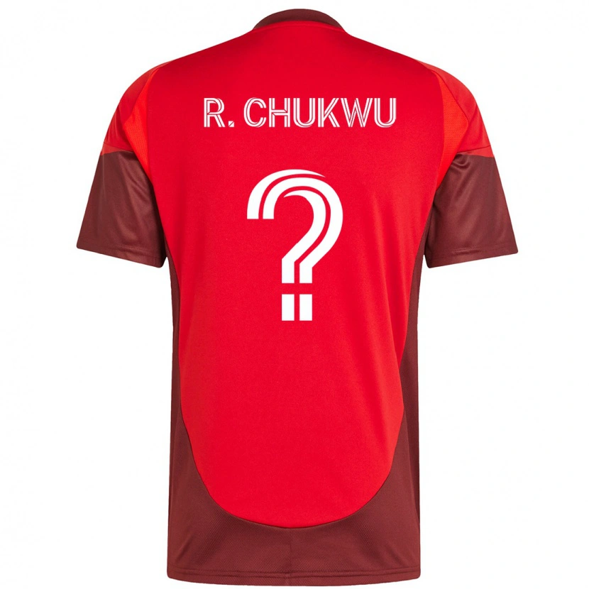 Danxen Dětské Richard Chukwu #0 Bílá Červená Domů Hráčské Dresy 2025/26 Dres