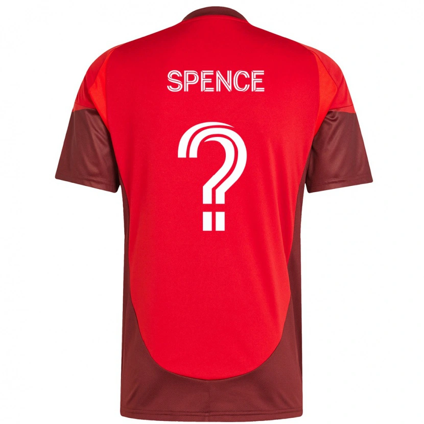 Danxen Dětské Jourdan Spence #0 Bílá Červená Domů Hráčské Dresy 2025/26 Dres