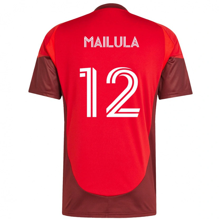 Danxen Dětské Cassius Mailula #12 Bílá Červená Domů Hráčské Dresy 2025/26 Dres