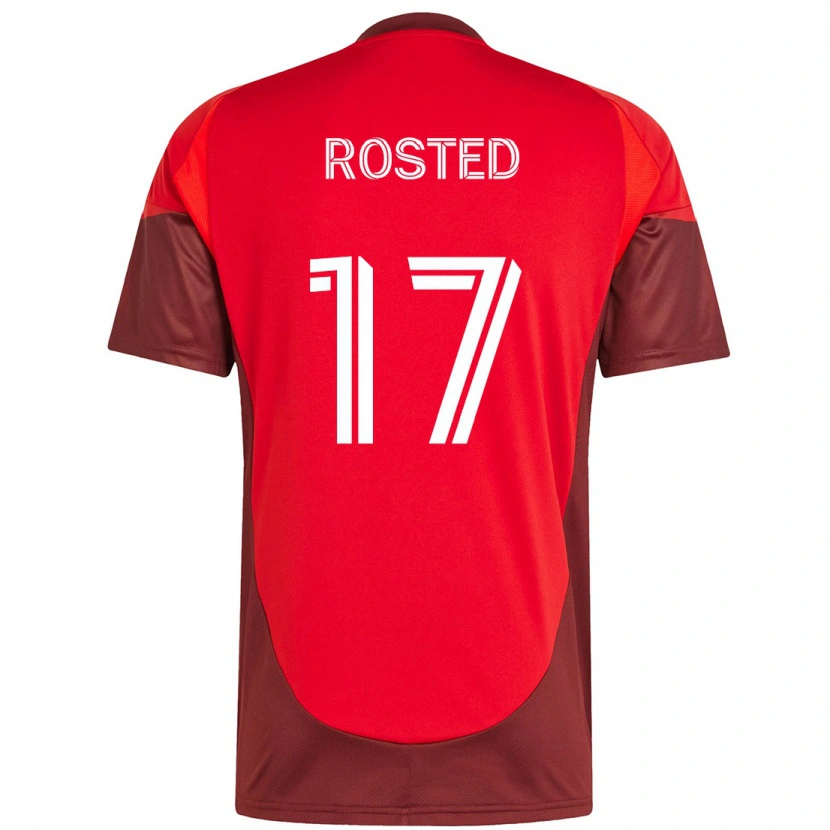 Danxen Dětské Sigurd Rosted #17 Bílá Červená Domů Hráčské Dresy 2025/26 Dres