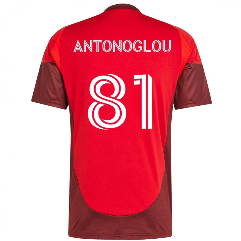 Danxen Dětské Themi Antonoglou #81 Bílá Červená Domů Hráčské Dresy 2025/26 Dres