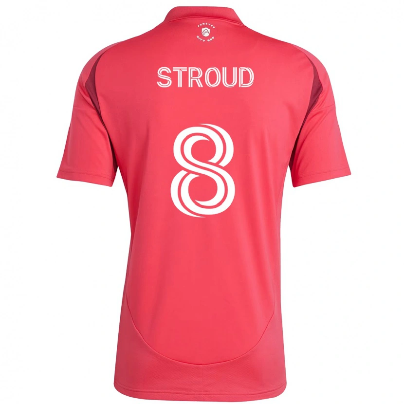 Danxen Dětské Jared Stroud #8 Bílá Purpurová Domů Hráčské Dresy 2025/26 Dres