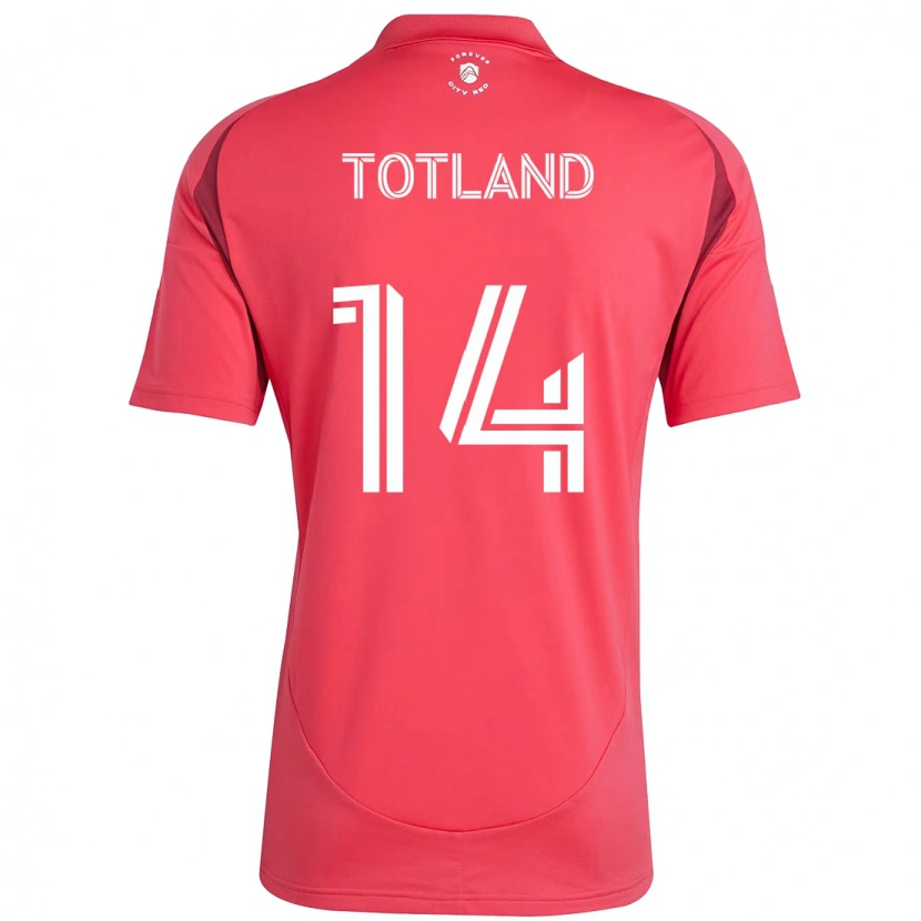Danxen Dětské Tomas Totland #14 Bílá Purpurová Domů Hráčské Dresy 2025/26 Dres