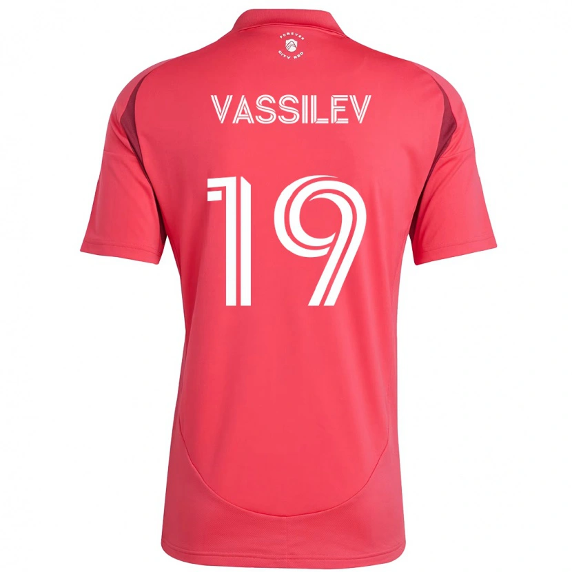 Danxen Dětské Indiana Vassilev #19 Bílá Purpurová Domů Hráčské Dresy 2025/26 Dres