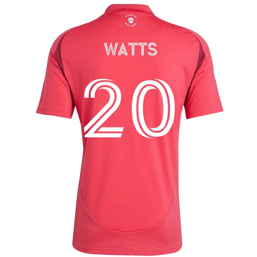 Danxen Dětské Akil Watts #20 Bílá Purpurová Domů Hráčské Dresy 2025/26 Dres