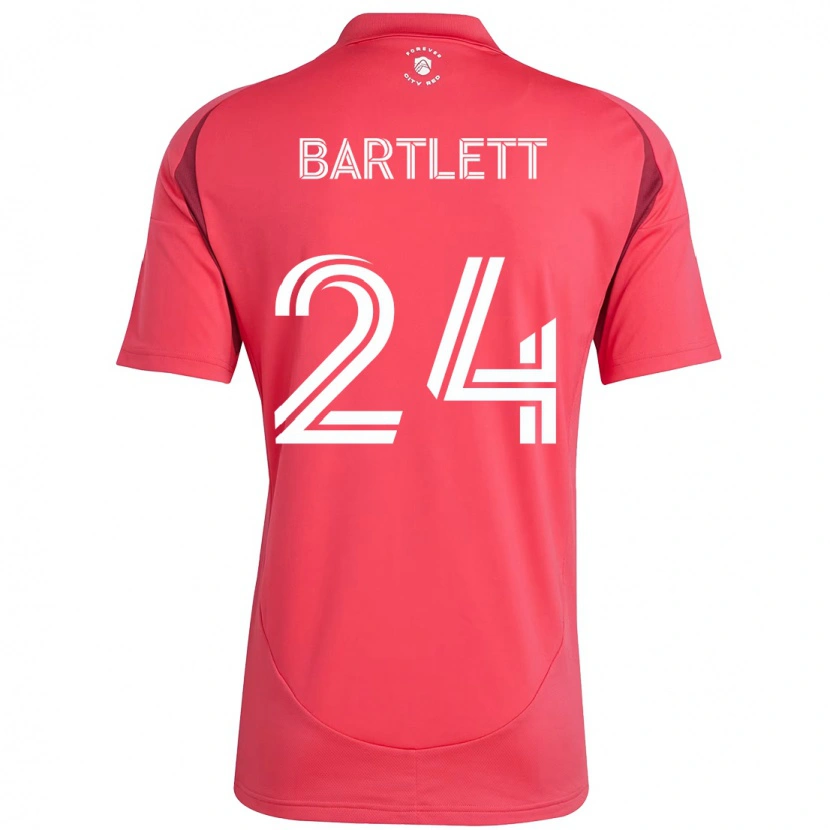 Danxen Dětské Lucas Bartlett #24 Bílá Purpurová Domů Hráčské Dresy 2025/26 Dres