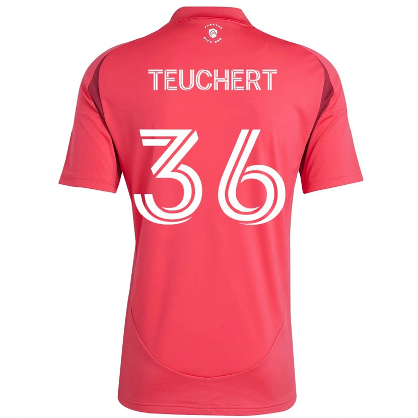 Danxen Dětské Cedric Teuchert #36 Bílá Purpurová Domů Hráčské Dresy 2025/26 Dres