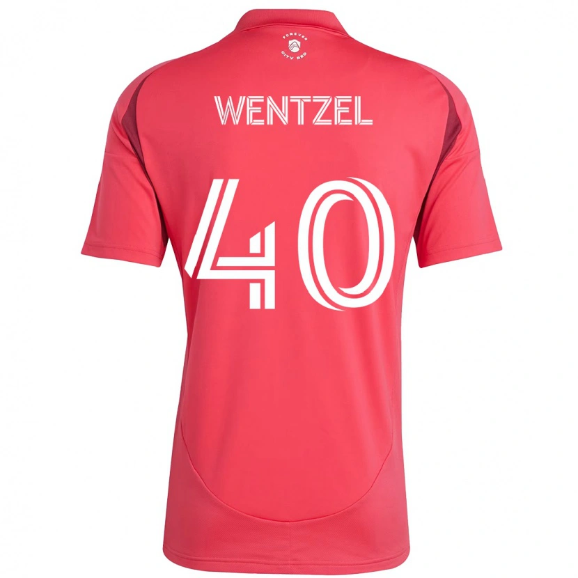 Danxen Dětské Michael Wentzel #40 Bílá Purpurová Domů Hráčské Dresy 2025/26 Dres