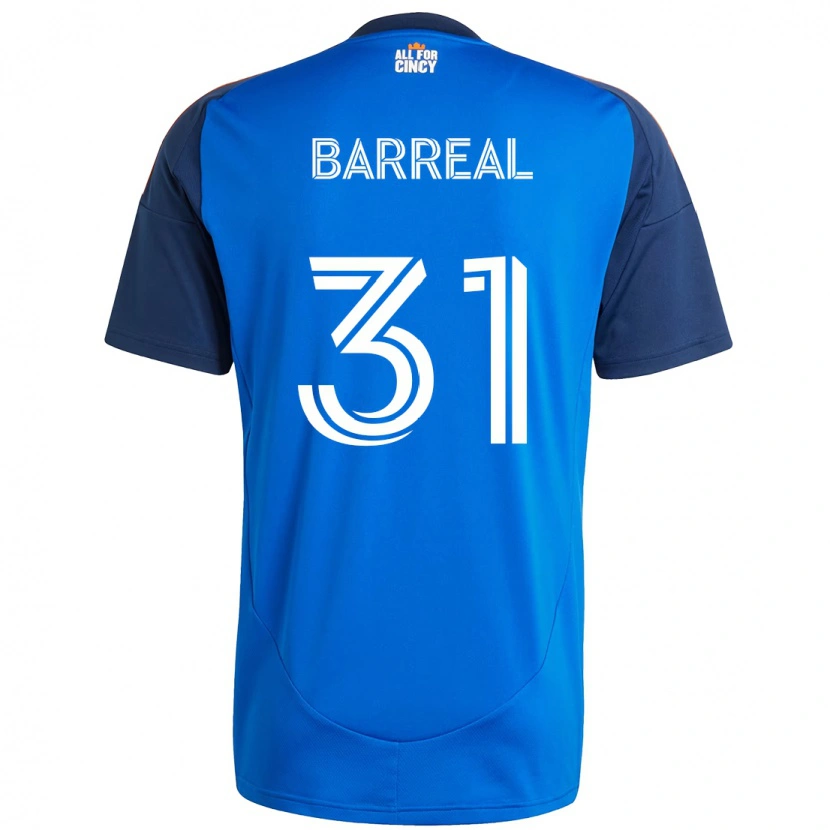 Danxen Dětské Álvaro Barreal #31 Bílá Modrá Oranžová Domů Hráčské Dresy 2025/26 Dres