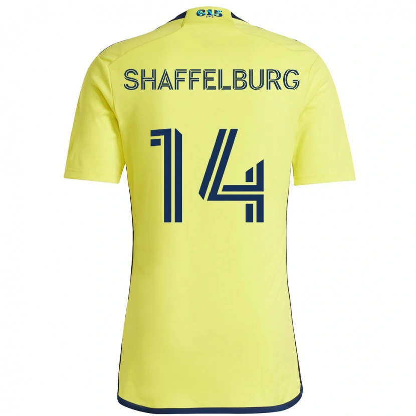 Danxen Dětské Jacob Shaffelburg #14 Námořnická Modrá Žlutá Domů Hráčské Dresy 2025/26 Dres