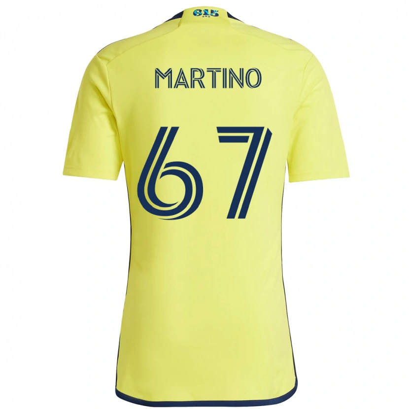 Danxen Dětské Ben Martino #67 Námořnická Modrá Žlutá Domů Hráčské Dresy 2025/26 Dres