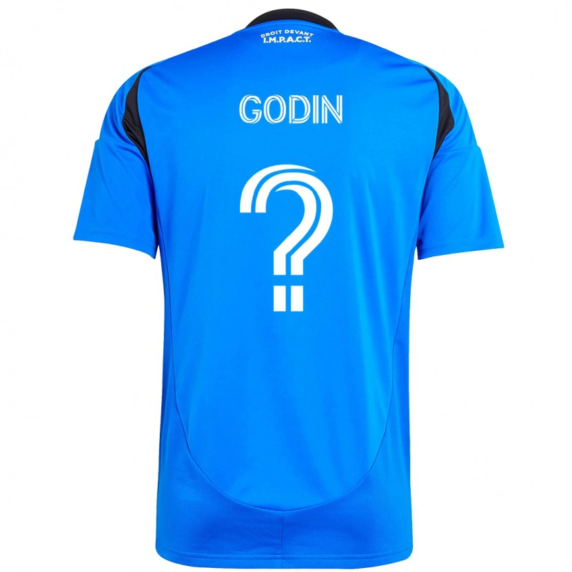 Danxen Dětské Étienne Godin #0 Nebesky Modrá Tmavě Modrá Domů Hráčské Dresy 2025/26 Dres