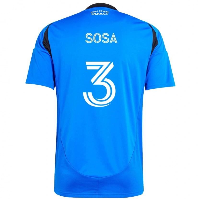 Danxen Dětské Joaquín Sosa #3 Nebesky Modrá Tmavě Modrá Domů Hráčské Dresy 2025/26 Dres