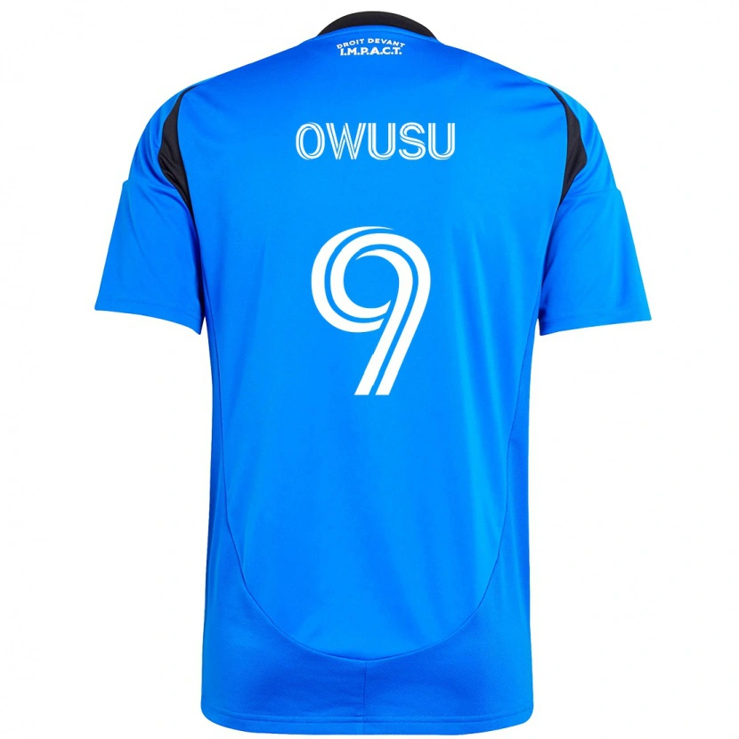 Danxen Dětské Prince Osei Owusu #9 Nebesky Modrá Tmavě Modrá Domů Hráčské Dresy 2025/26 Dres