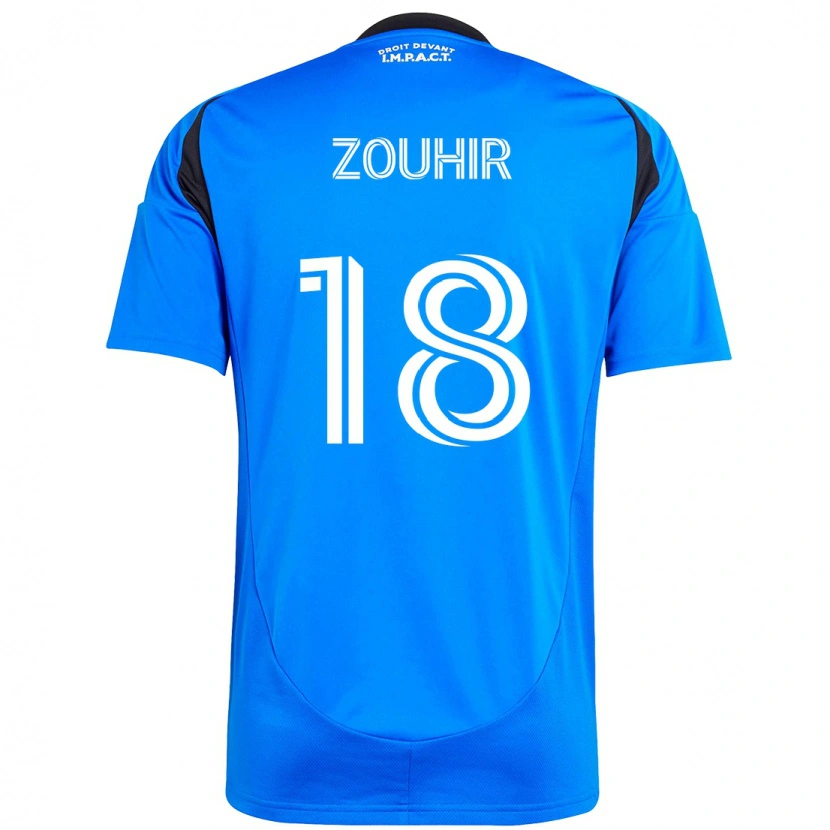 Danxen Dětské Rida Zouhir #18 Tmavě Modrá Černá Domů Hráčské Dresy 2025/26 Dres