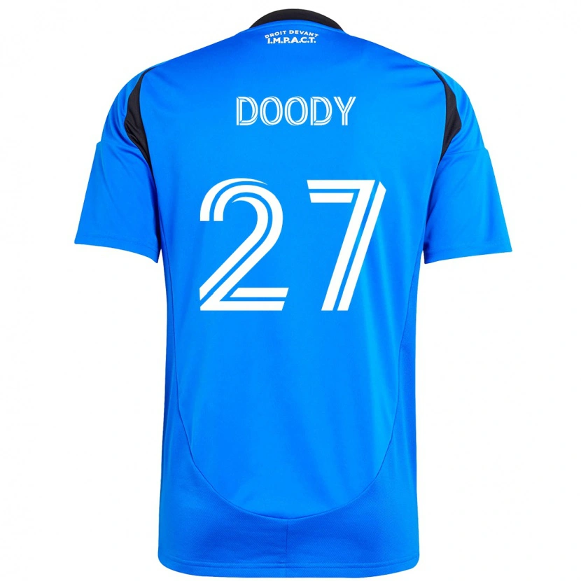 Danxen Dětské Grayson Doody #27 Nebesky Modrá Tmavě Modrá Domů Hráčské Dresy 2025/26 Dres
