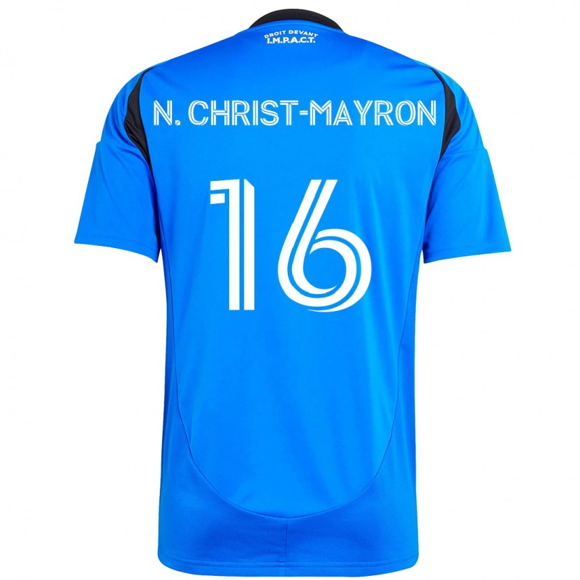 Danxen Dětské Brou Aya N'ta Christ-Mayron #16 Nebesky Modrá Tmavě Modrá Domů Hráčské Dresy 2025/26 Dres