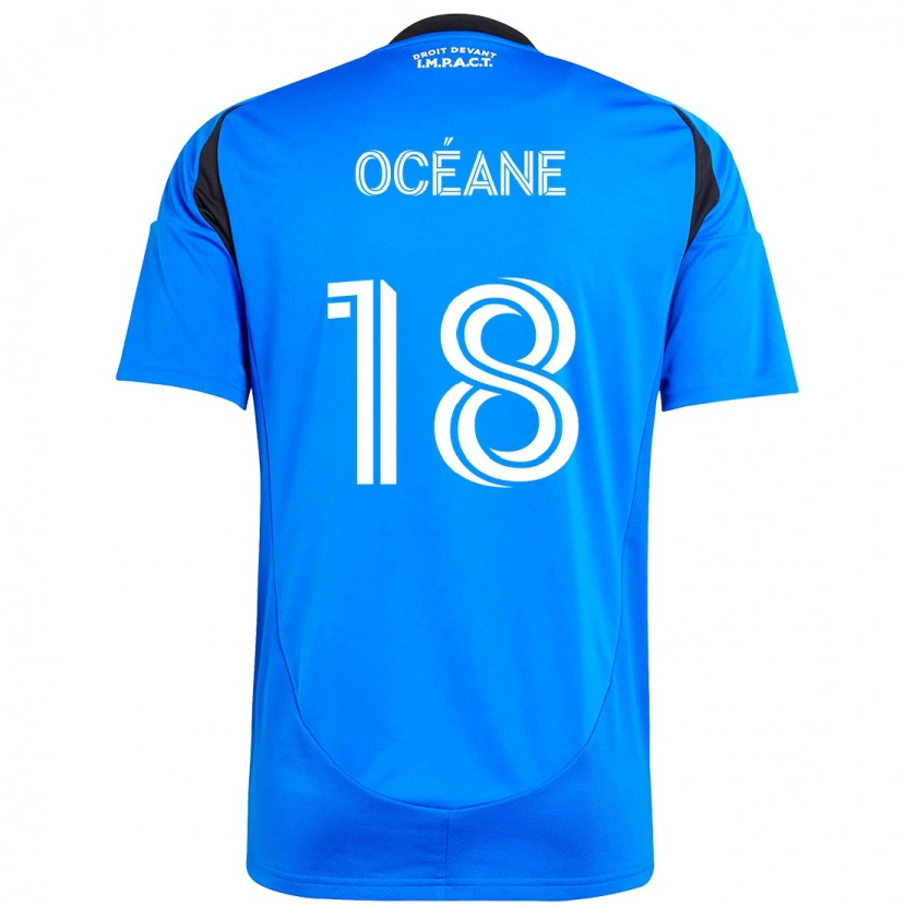 Danxen Dětské Blouin Océane #18 Tmavě Modrá Černá Domů Hráčské Dresy 2025/26 Dres