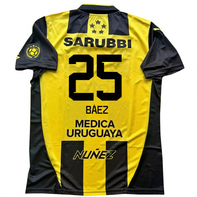 Danxen Dětské Jaime Báez #25 Černá Žlutá Domů Hráčské Dresy 2025/26 Dres