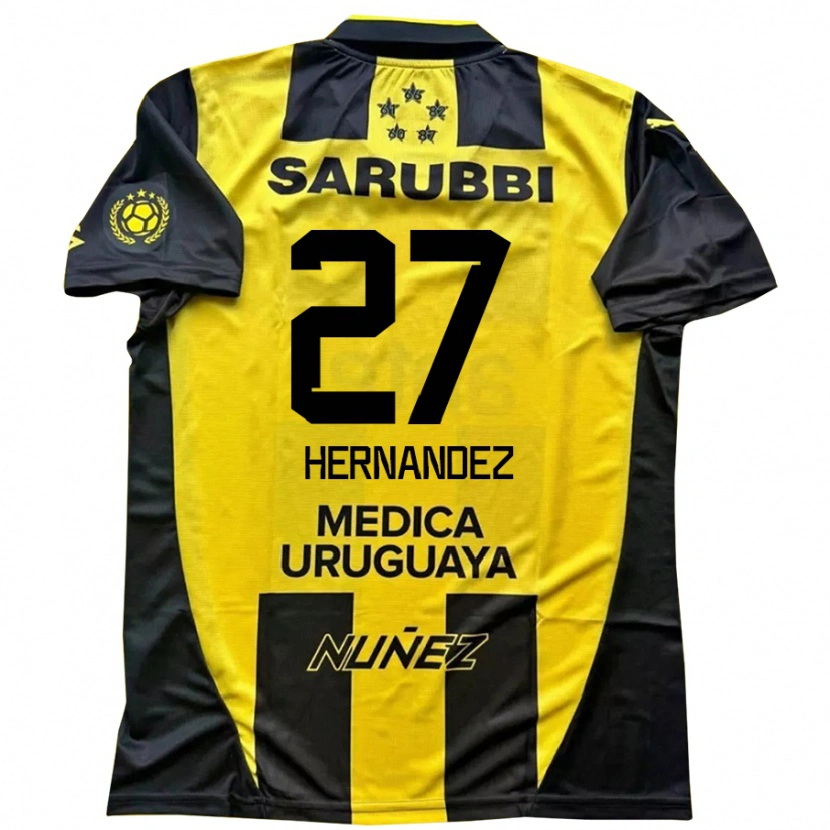 Danxen Dětské Lucas Hernández #27 Černá Žlutá Domů Hráčské Dresy 2025/26 Dres