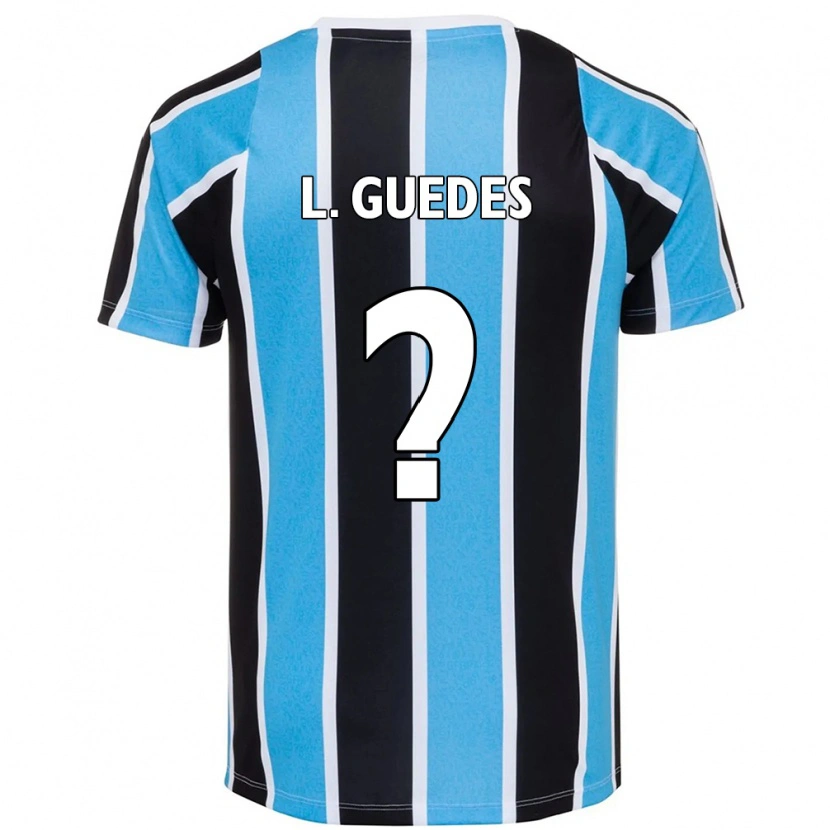 Danxen Dětské Luis Guedes #0 Bílá Modrá Domů Hráčské Dresy 2025/26 Dres