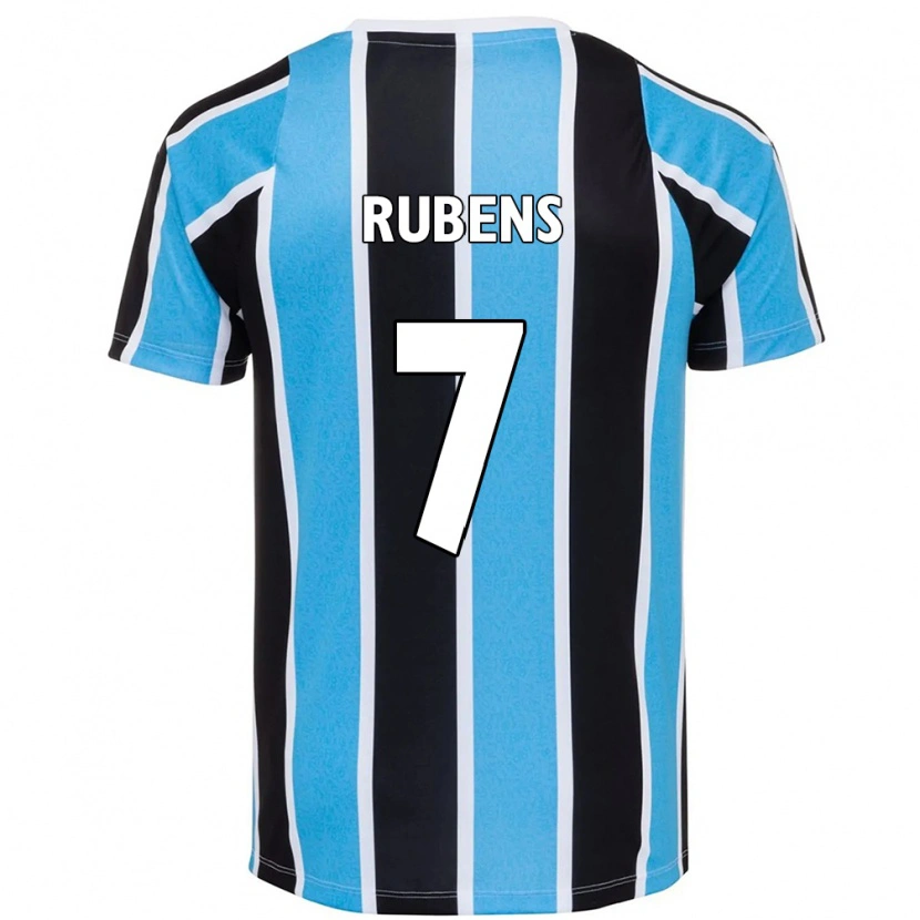 Danxen Dětské Rubens #7 Bílá Modrá Domů Hráčské Dresy 2025/26 Dres
