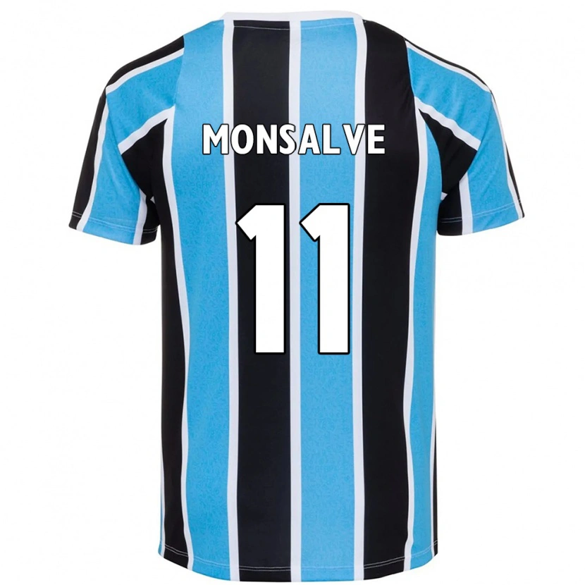 Danxen Dětské Miguel Monsalve #11 Bílá Modrá Domů Hráčské Dresy 2025/26 Dres