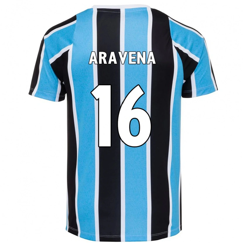 Danxen Dětské Alexander Aravena #16 Bílá Modrá Domů Hráčské Dresy 2025/26 Dres