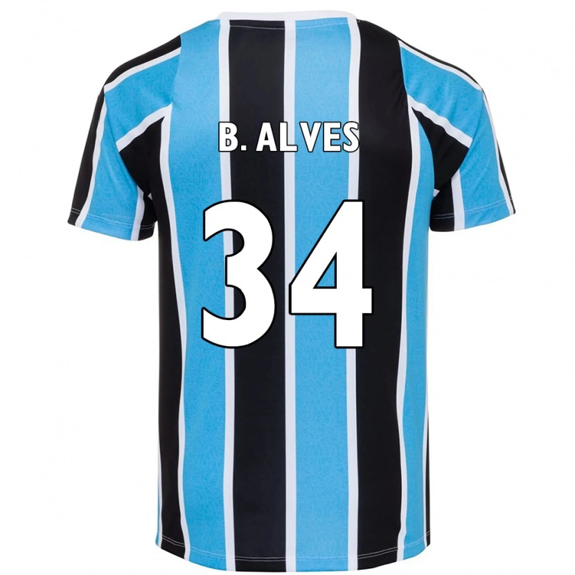Danxen Dětské Bruno Alves #34 Bílá Modrá Domů Hráčské Dresy 2025/26 Dres