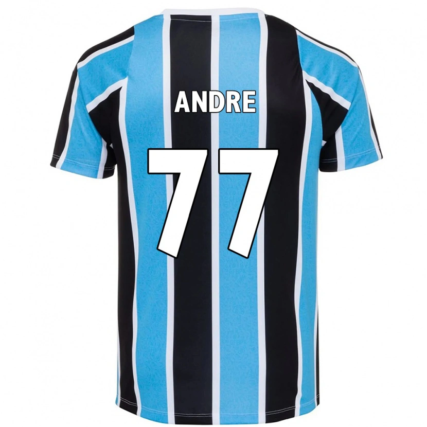 Danxen Dětské André Henrique #77 Bílá Modrá Domů Hráčské Dresy 2025/26 Dres