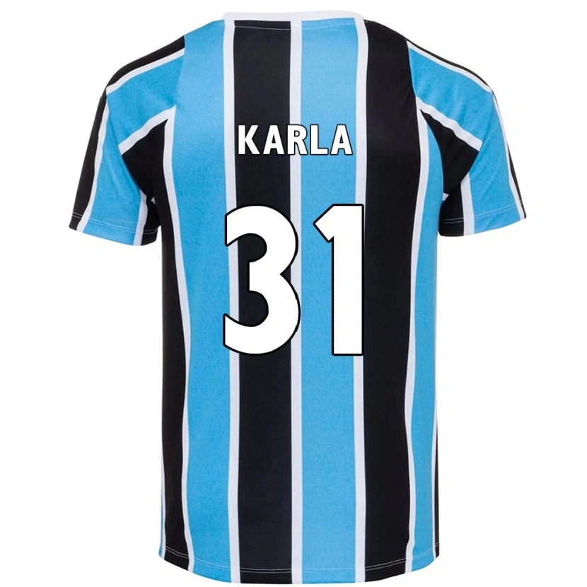 Danxen Dětské Emmily Karla #31 Bílá Modrá Domů Hráčské Dresy 2025/26 Dres