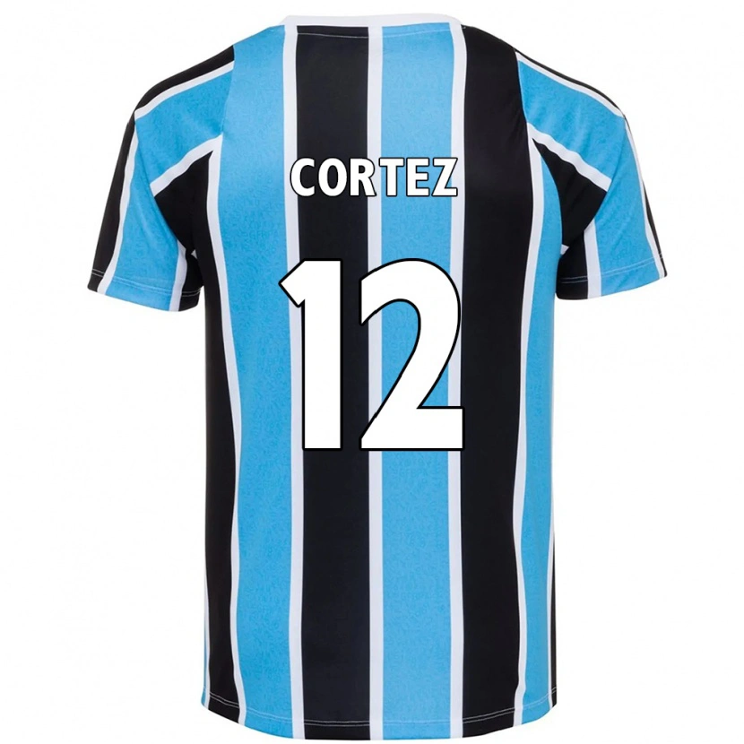 Danxen Dětské Bruno Cortez #12 Bílá Modrá Domů Hráčské Dresy 2025/26 Dres
