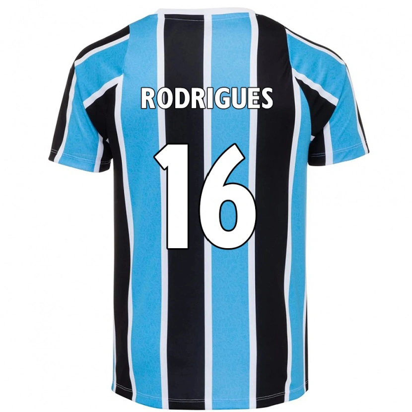 Danxen Dětské Fernanda Garay Rodrigues #16 Bílá Modrá Domů Hráčské Dresy 2025/26 Dres