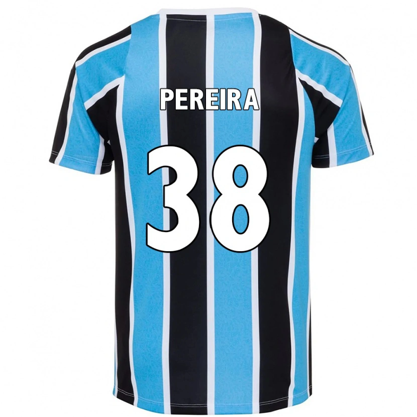 Danxen Dětské Leo Pereira #38 Bílá Modrá Domů Hráčské Dresy 2025/26 Dres