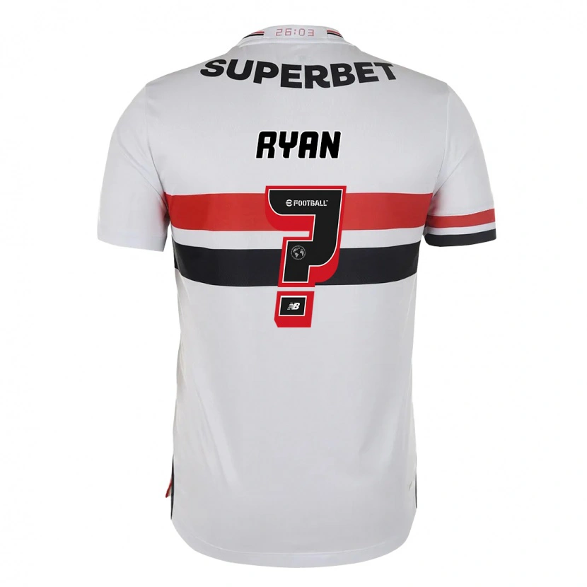 Danxen Dětské Ryan #0 Černá Červená Domů Hráčské Dresy 2025/26 Dres