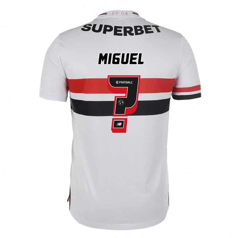 Danxen Dětské Miguel #0 Černá Červená Domů Hráčské Dresy 2025/26 Dres