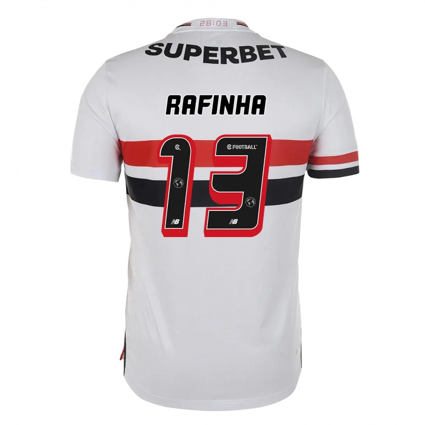 Danxen Dětské Rafinha #13 Černá Červená Domů Hráčské Dresy 2025/26 Dres