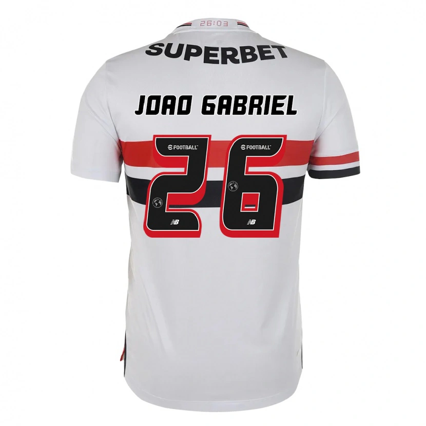 Danxen Dětské João Gabriel #26 Černá Červená Domů Hráčské Dresy 2025/26 Dres