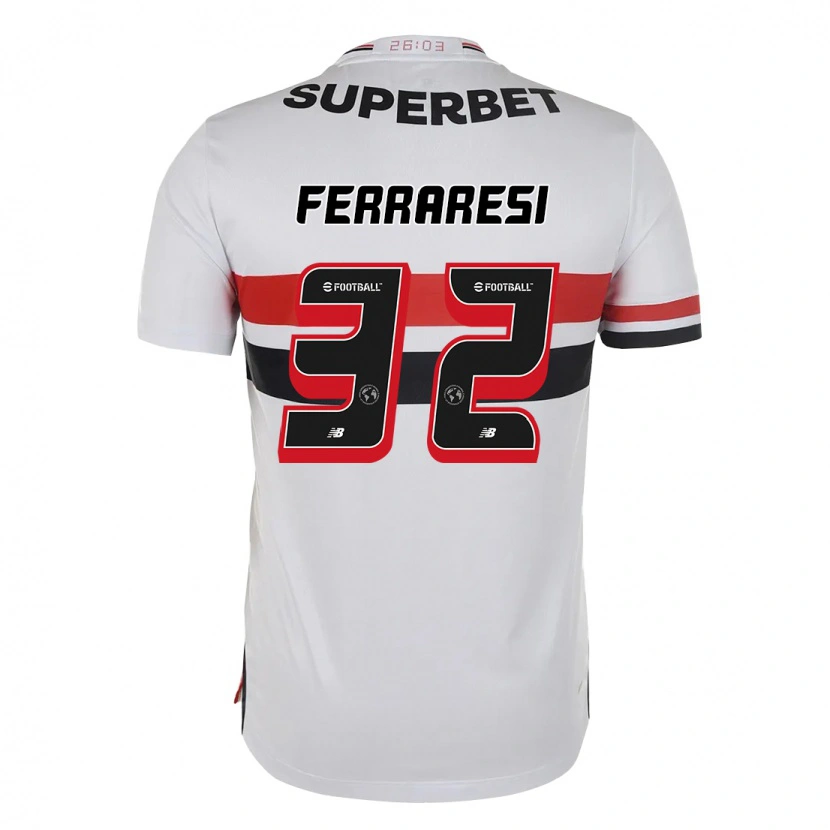 Danxen Dětské Nahuel Ferraresi #32 Černá Červená Domů Hráčské Dresy 2025/26 Dres