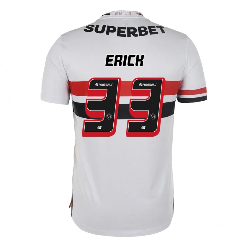 Danxen Dětské Erick #33 Černá Červená Domů Hráčské Dresy 2025/26 Dres