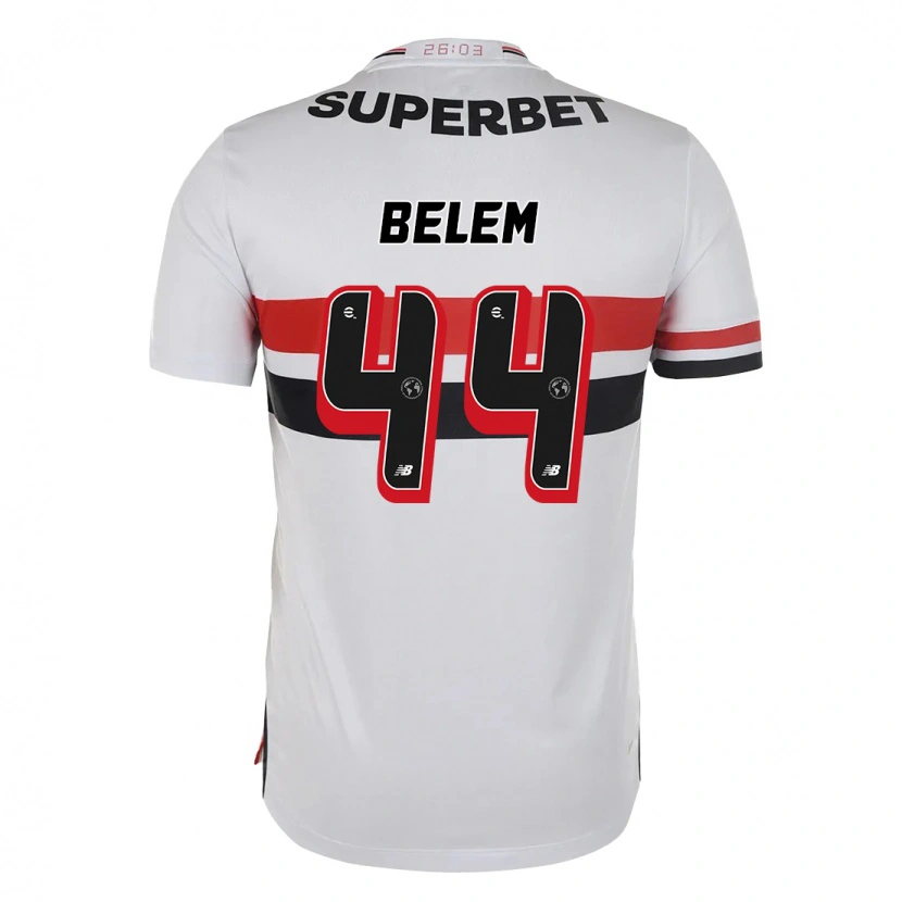Danxen Dětské Matheus Belém #44 Černá Červená Domů Hráčské Dresy 2025/26 Dres